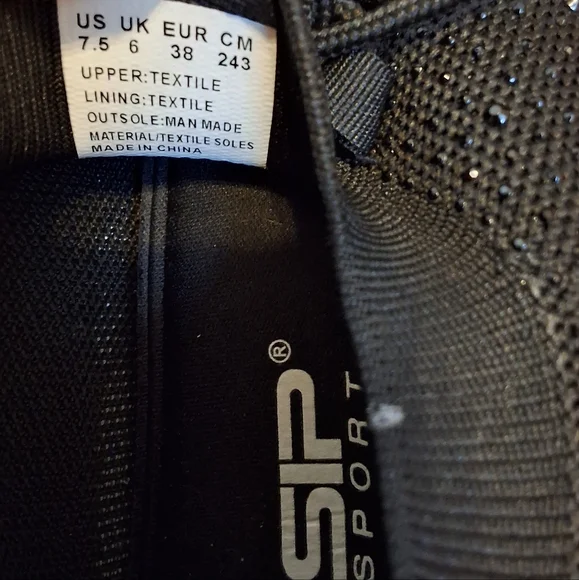 Sport, NWT, 7.5, Woman's Black Embellished Tennis Shoes - Picture 3 of 9